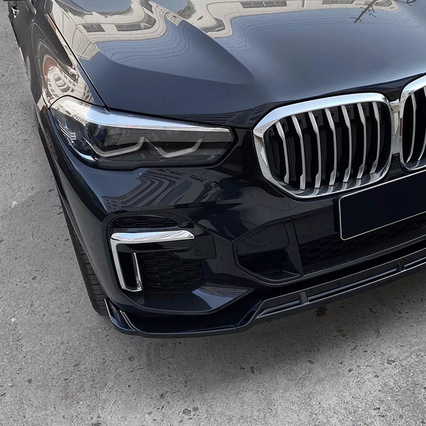 Bumper Splitter Lip for BMW X5 G05 M Sport (2019-2023) Gloss Black