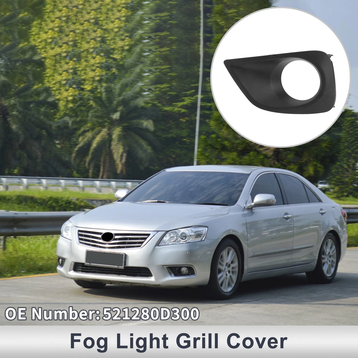Front Left Fog Light Grill for Toyota Vios (2014-2015)