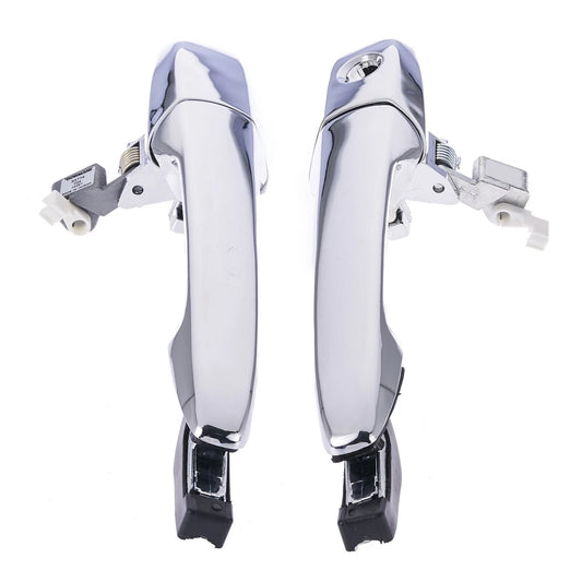 2 x Front Left & Right Outer Door Handles Chrome for Mazda 3 (2003-2009)