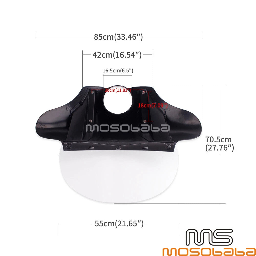 Batwing Fairing for Harley Dyna Switchback FLD, Street 750, XG750, XL1200X, XL883 (2012-2017)