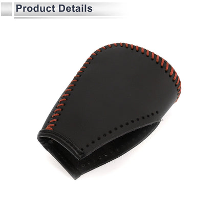 Gear Shift Knob Cover for Toyota Corolla 2009-2013 Black Brown Faux Leather