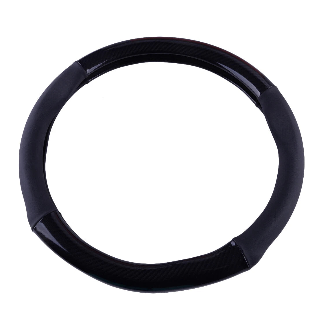 38cm Steering Wheel Cover for Mercedes Carbon Fiber Style