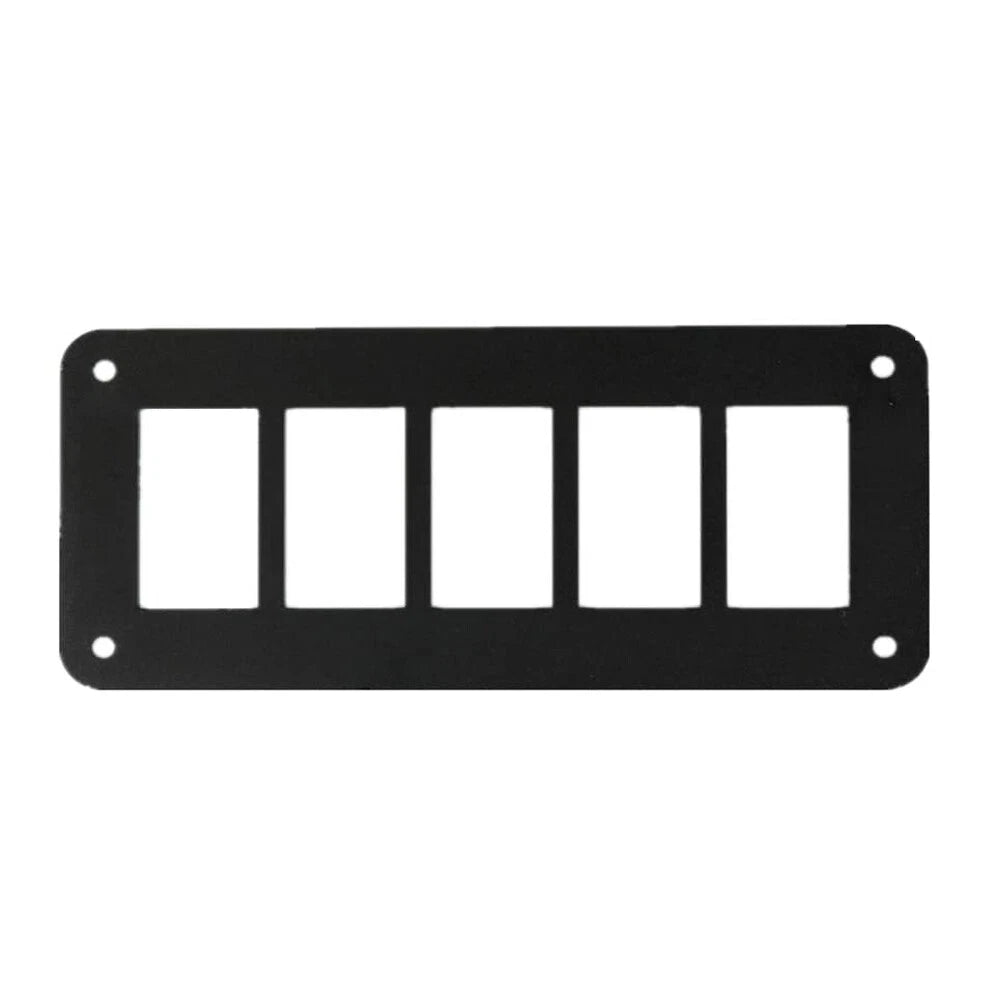 5 Gang Aluminum Rocker Switch Panel for Car Boat SUV