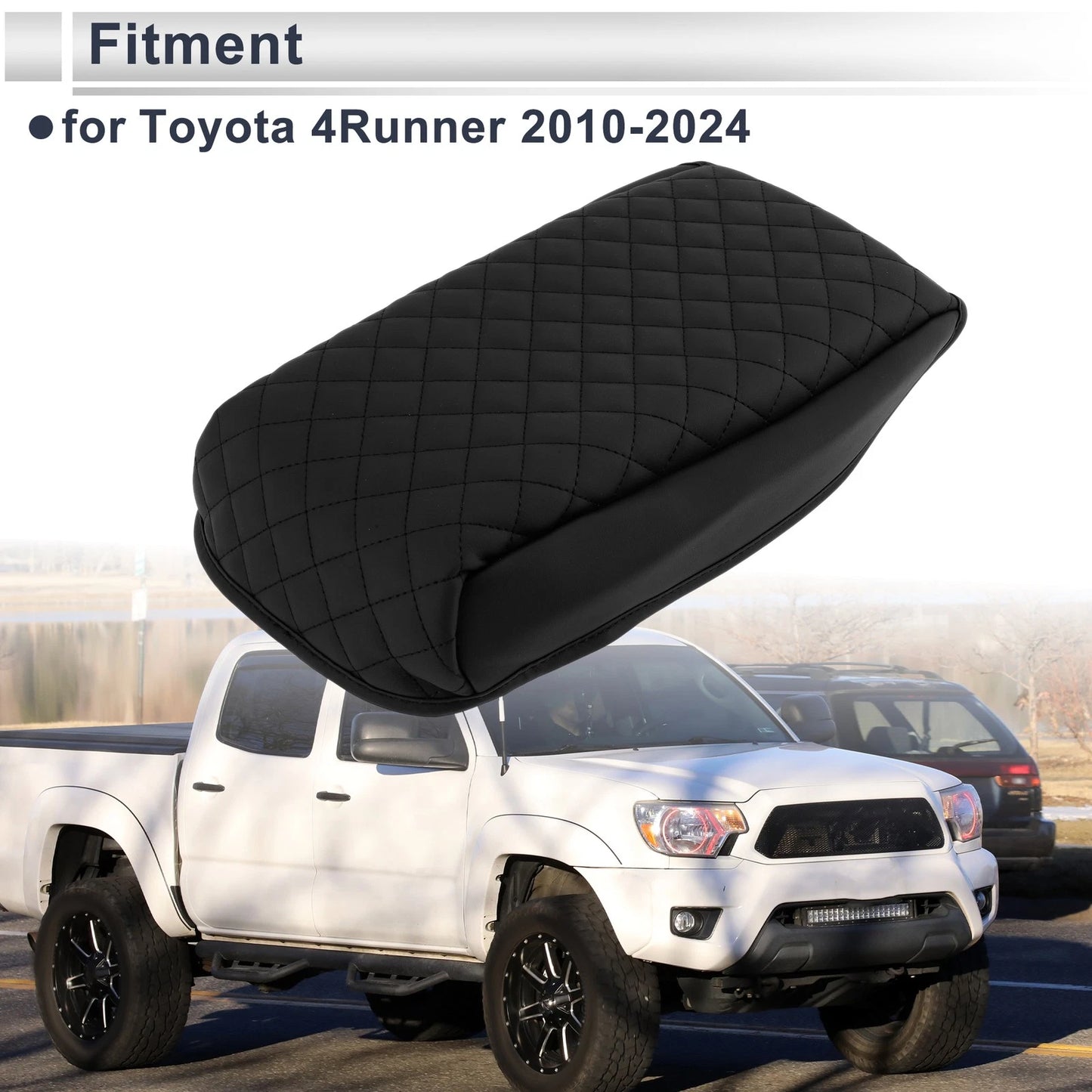Center Console Cover for Toyota 4Runner 2010-2024 Black 1 x Pc