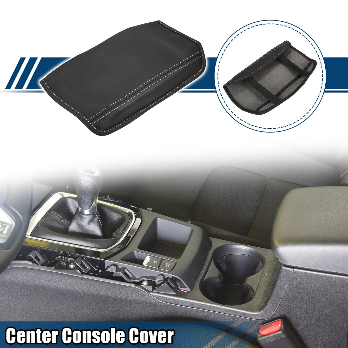 Center Console Armrest Cover for Infiniti Q50 (2014-2024) Durable Faux Leather