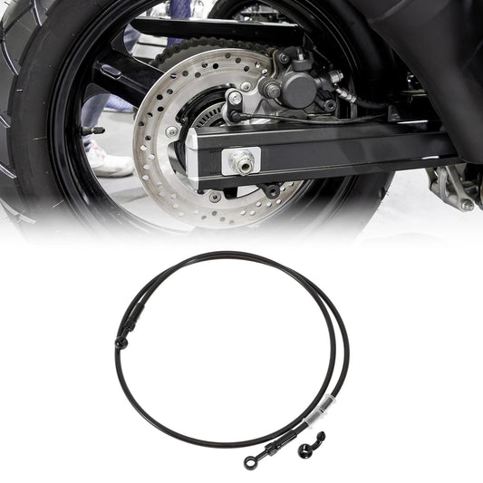 150cm Motorcycle Brake Oil Hose Line Nylon Stainless Steel Wire Braid PU