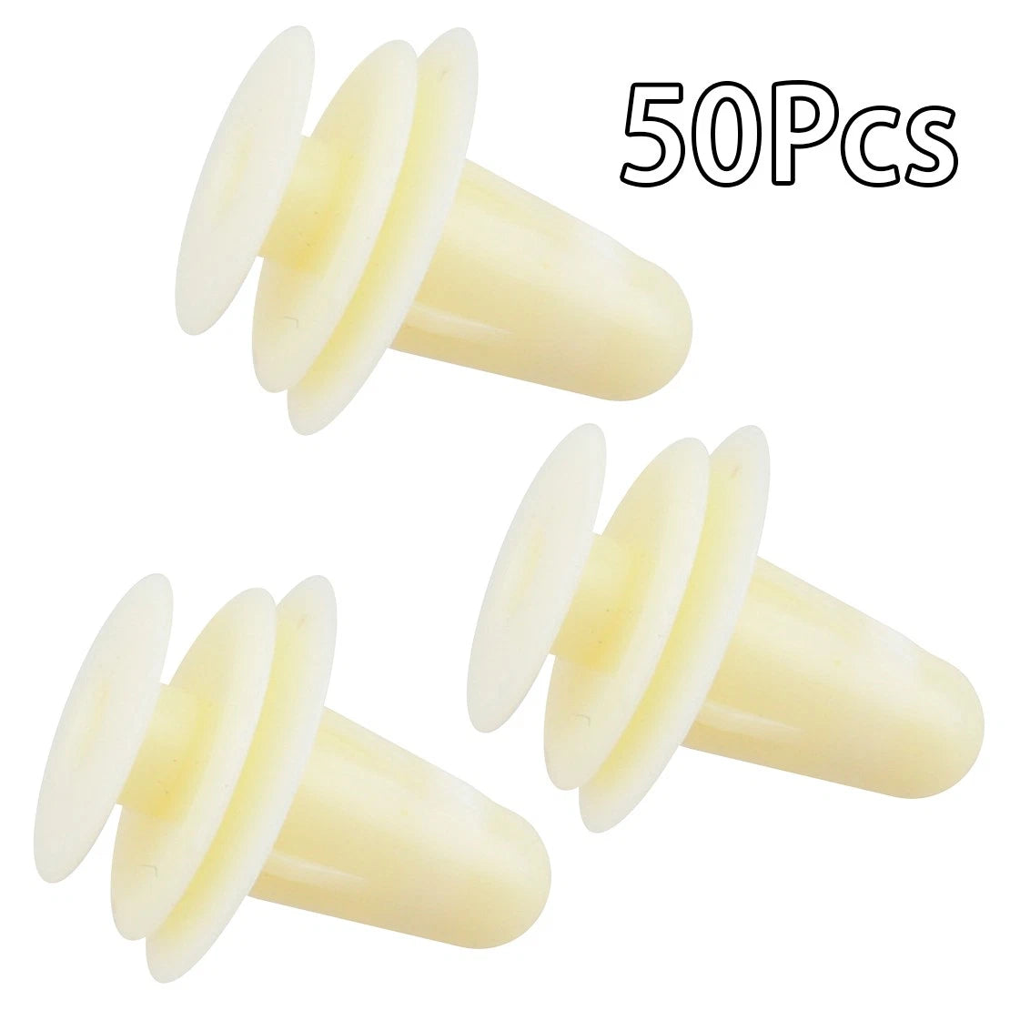 50 x White Door Panel Clips for Toyota Mazda Isuzu
