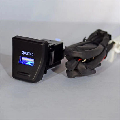 QC3.0 USB Charger Fast Charging Socket for Toyota RAV4 (2019-2023)