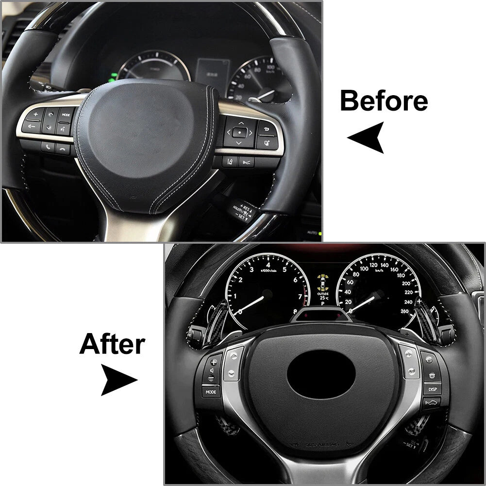 Steering Wheel Shift Paddle Extensions for Lexus RX GS 200t 300 350 450h GX460 (2016-2023)