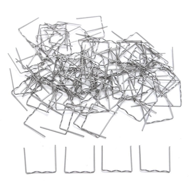 Pre-Cut Flat Staples 100pcs 0.6mm for Car Auto