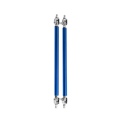 Adjustable Front Bumper Lip Splitter Strut Rod Tie Support Bar for Universal Blue