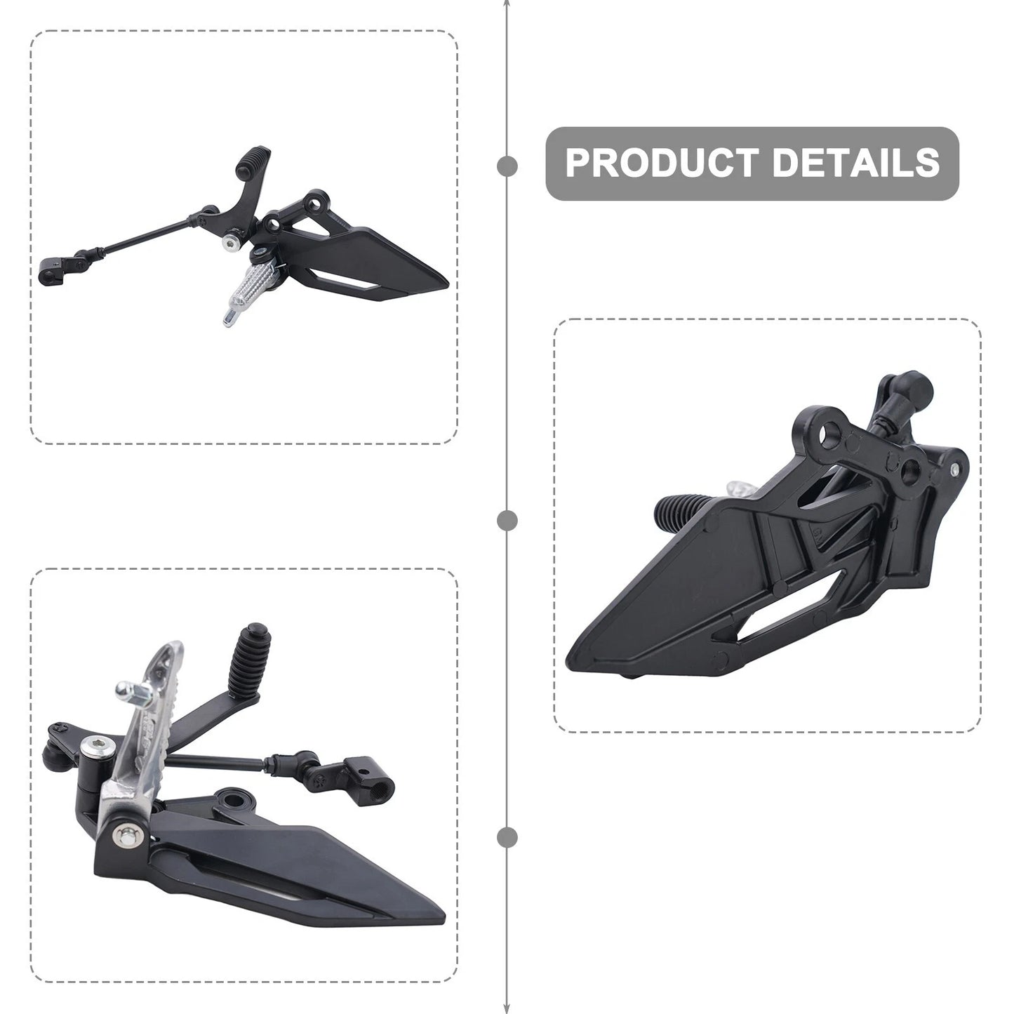 Left Foot Peg Bracket Brake Pedal High Temp Paint for Kawasaki EX 250R
