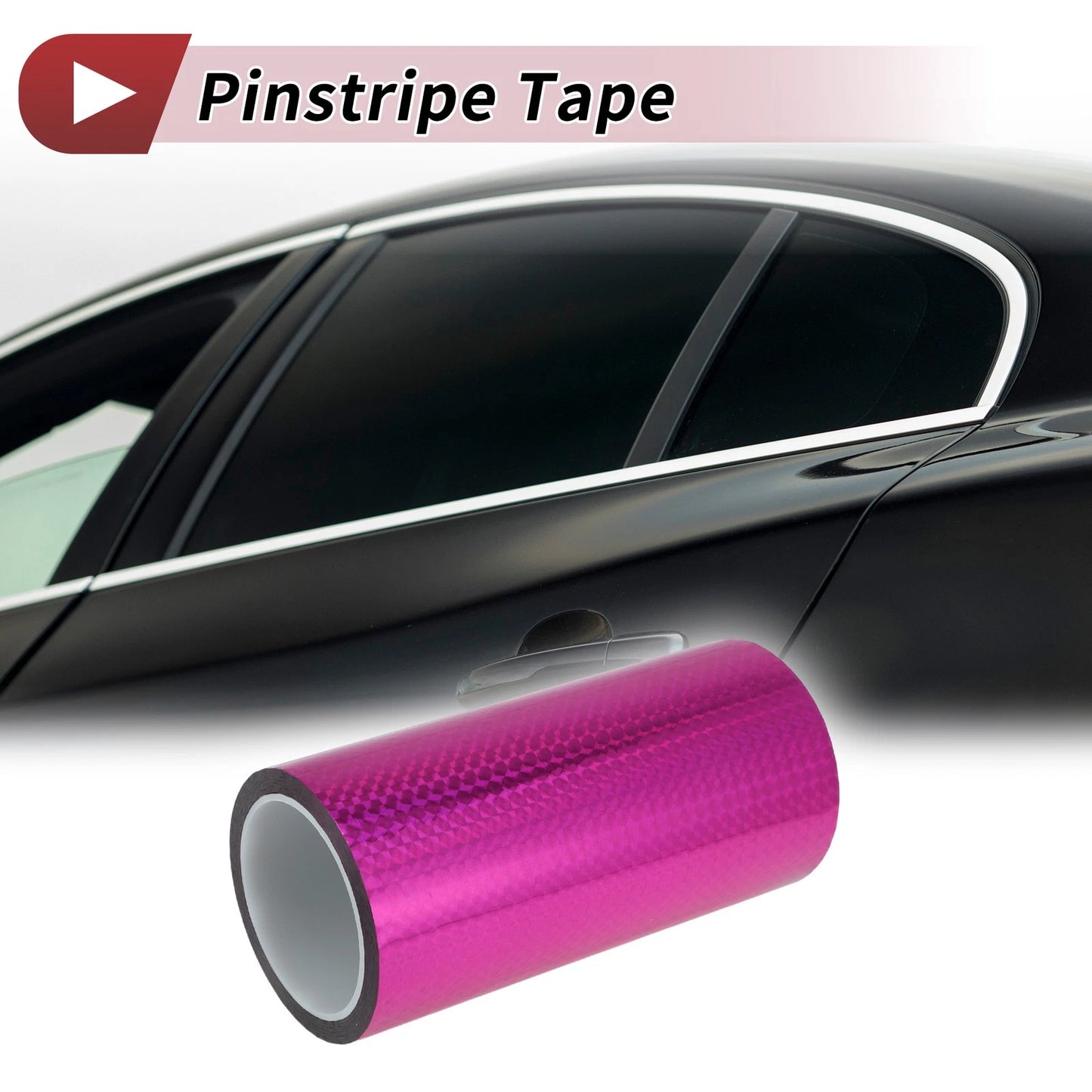 Pinstripe Tape 180mmx50m Laser Purple for Car, Motorcycle, Boat