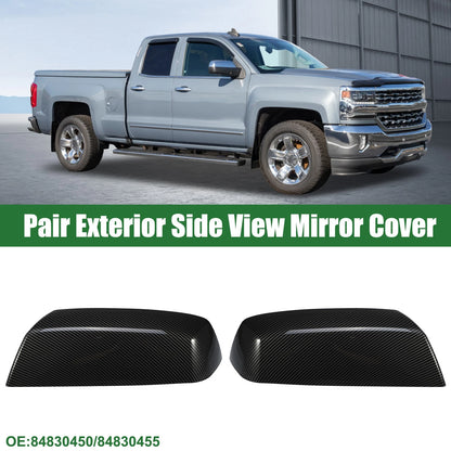 Pair Left Right Rearview Mirror Cap for Chevrolet Silverado 1500 (14 - 19)