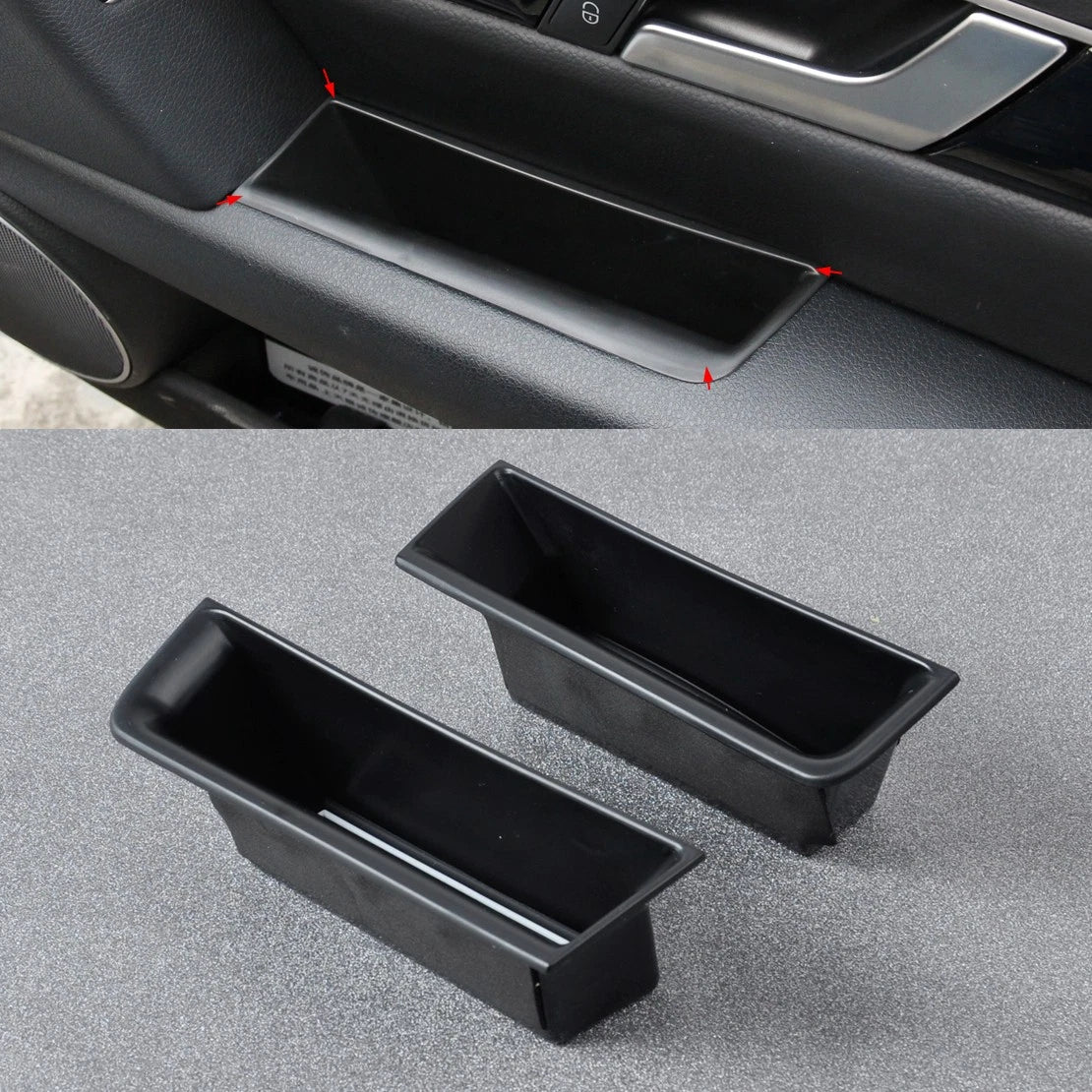 2 x Rear Door Storage Boxes for Mercedes Benz GLK X204 GLK350 (2008-2015)