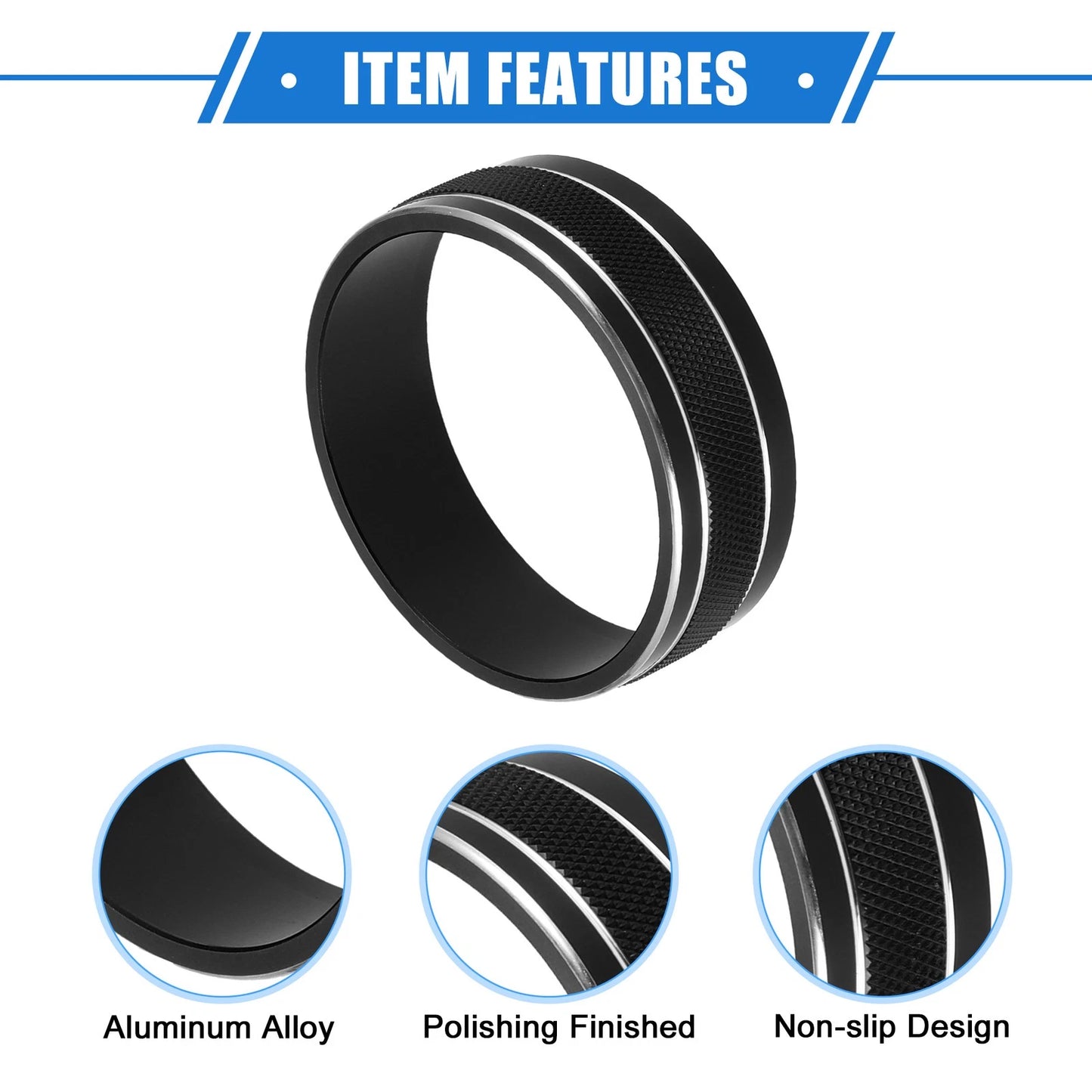 3pcs Car AC Switch Knob Cover Ring for Jeep Wrangler JK JKU (2011 - 2018)