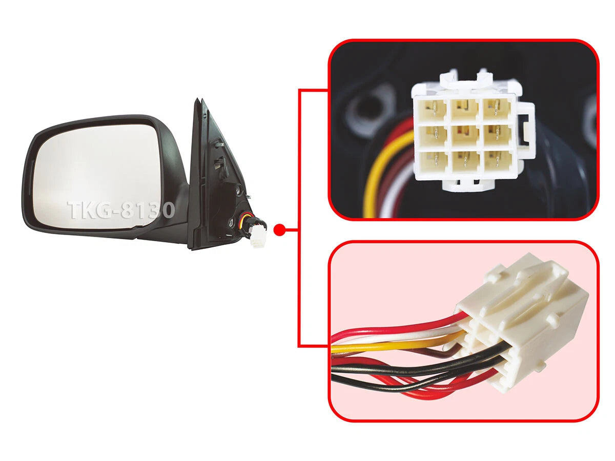 Left Power Mirror with Indicators  for Isuzu D-Max Ute(2008-2011)