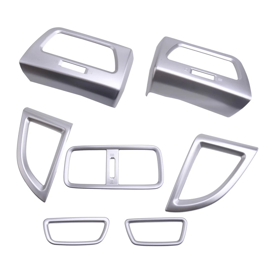 Silver AC Air Vent Cover Frame for Honda CR-V 2012-2016 (2 x Covers)