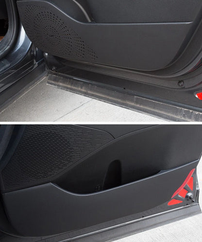 Black Side Inner Door Kick Trim Cover for Hyundai Palisade (2020–2025)