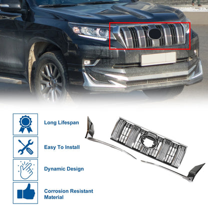Front Upper Bumper Grille for Toyota Land Cruiser Prado (2017-2020)