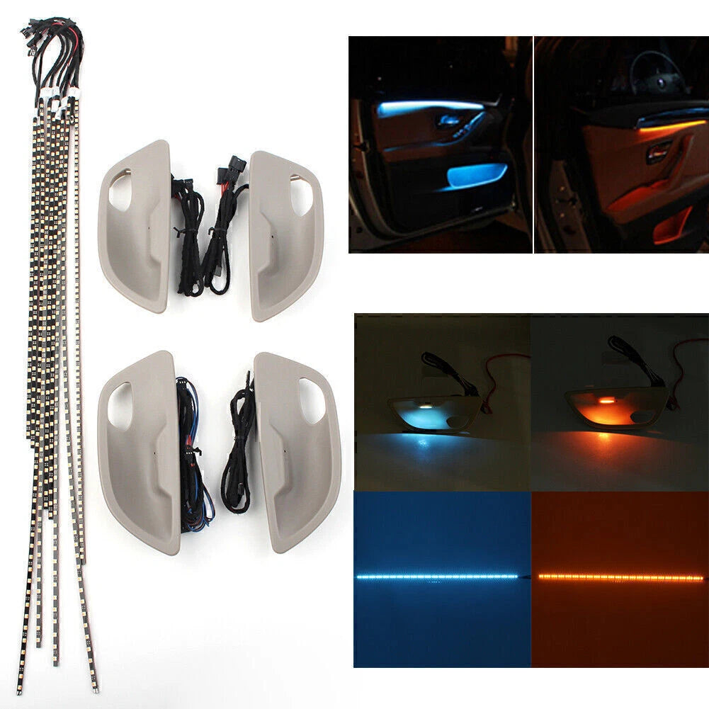 Dual Color LED Ambient Door Light Stripes for BMW 5 Series F10/F11 (2010-2017)
