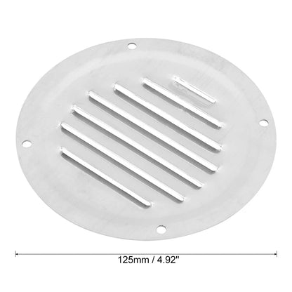 2 x 5 Inch Round Marine Boat Louvered Ventilation Panel Cover