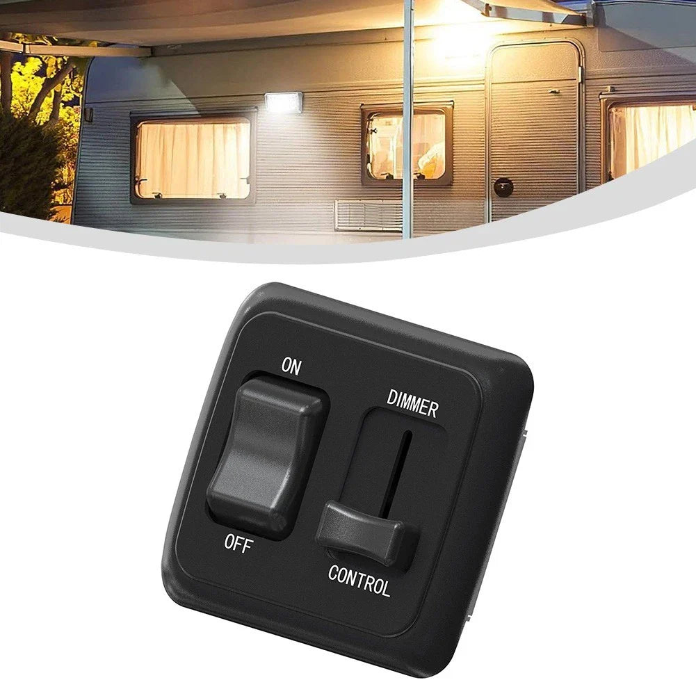 12V DC Toggle Switch with Dimmer for RV/Auto/Marine Lighting Devices