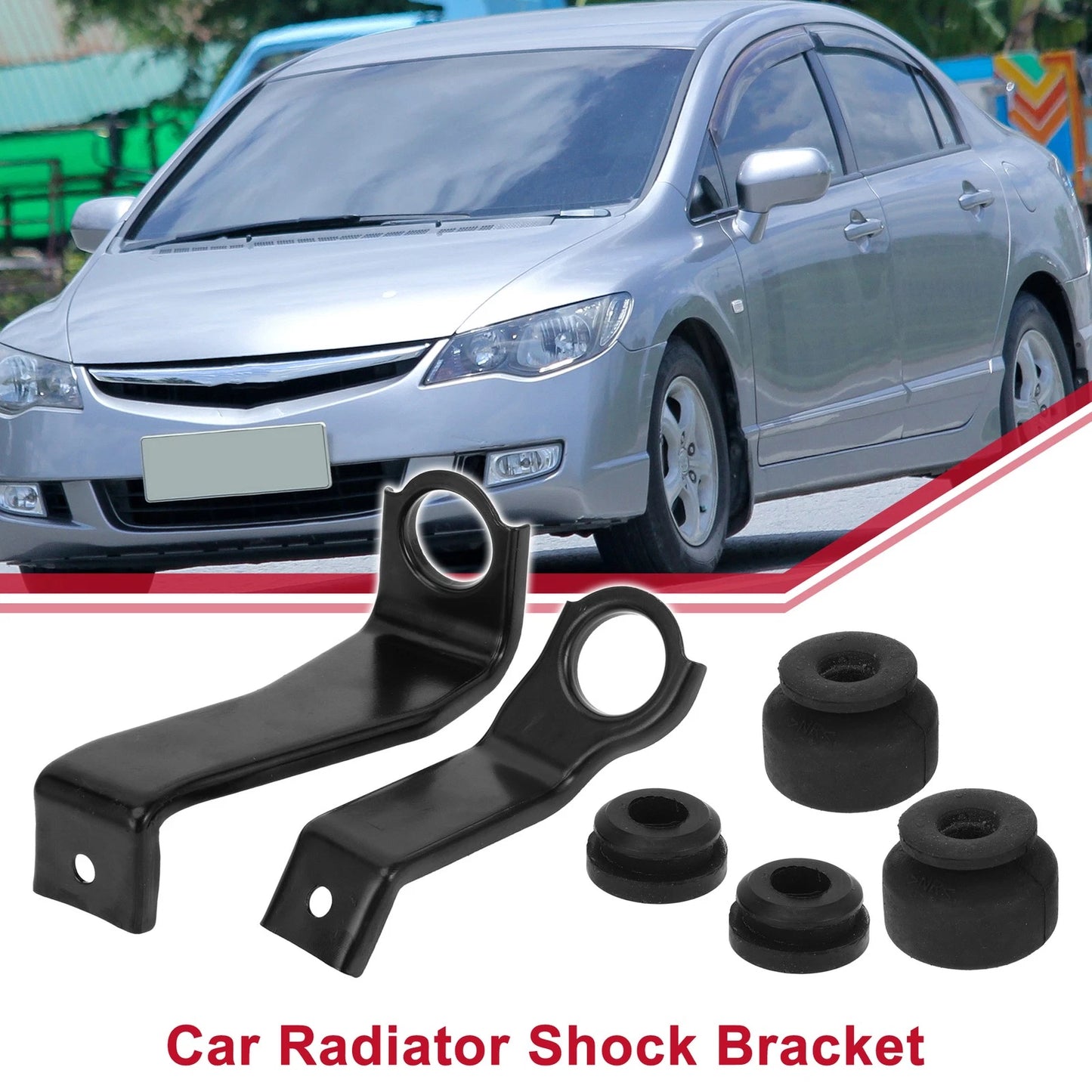 Radiator Shock Bracket Bushing Set for Honda Civic (2001-2005)