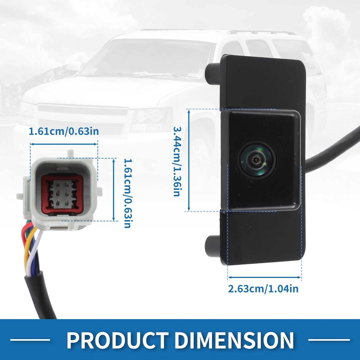 Rear View Camera for Chevy Tahoe Suburban 1500 2500, GMC Yukon XL (2009-2014)
