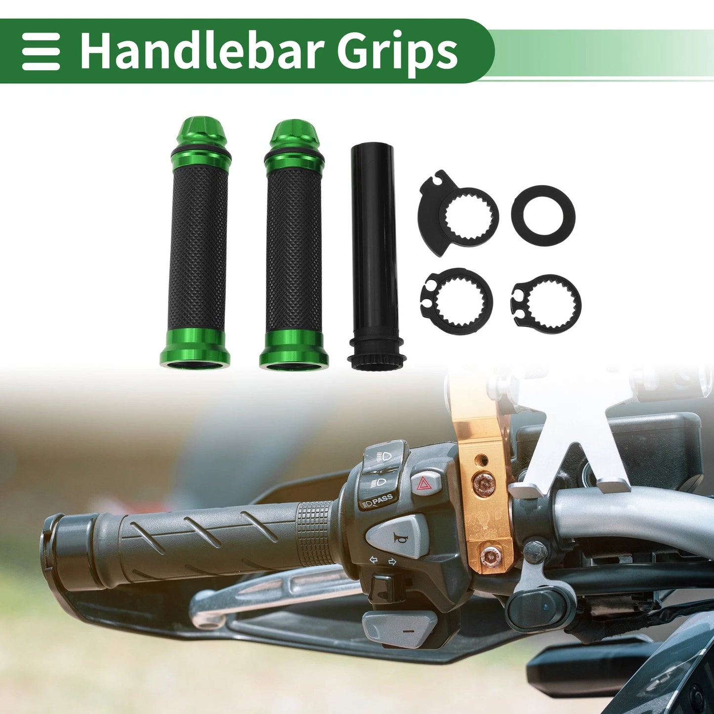 7/8" 22mm Motorcycle Hand Grips Cover Kit for Make Model