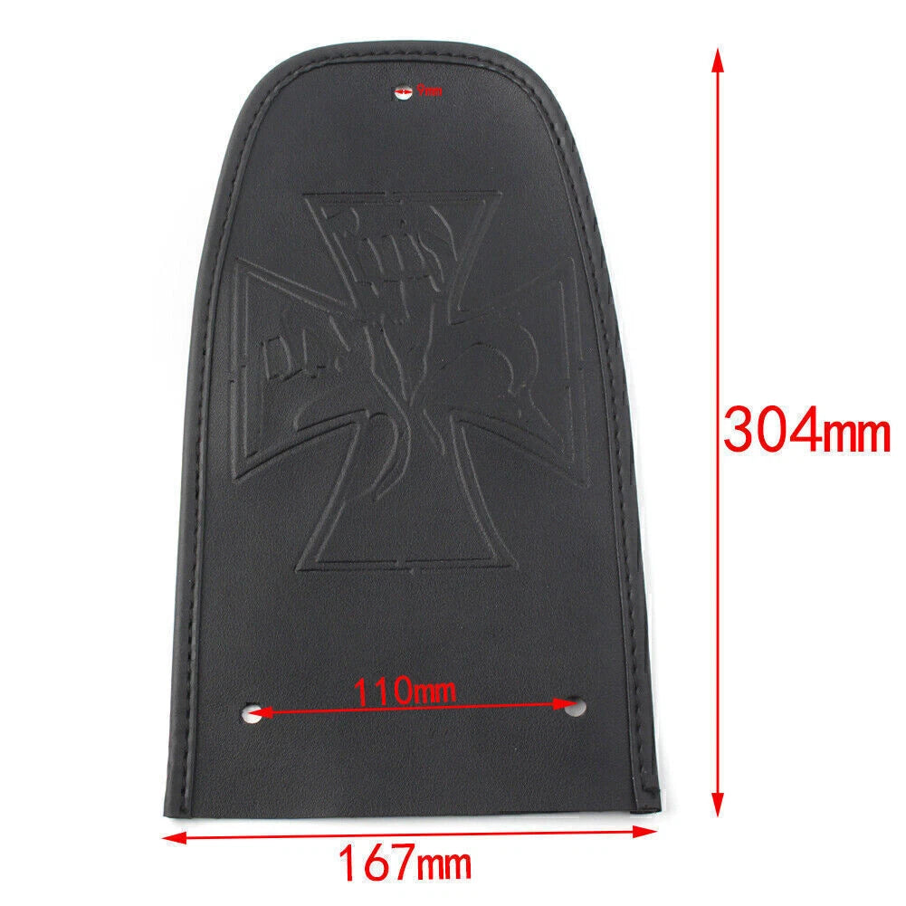 Rear Fender Bib Solo Seat Leather for Harley Road Street Electra Glide (2000-2023)