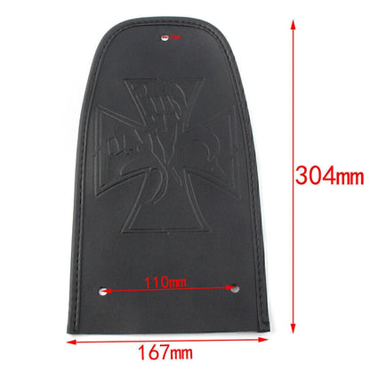Rear Fender Bib Solo Seat Leather for Harley Road Street Electra Glide (2000-2023)