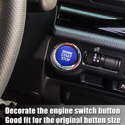 Blue Engine Start Stop Button Cover for Toyota Crown Royal (2012-2018)