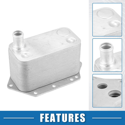 Engine Oil Cooler for BMW X5 2009-2013 - Automatic, Silver Tone