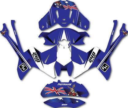 Custom Helmet Graphics for Alpinestars SM 10 XXL Aussie Style Wrap/Decals
