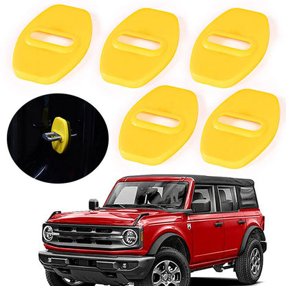 Yellow Door Lock Cover Trim for Ford Bronco F-150 F150 (2021-2022)