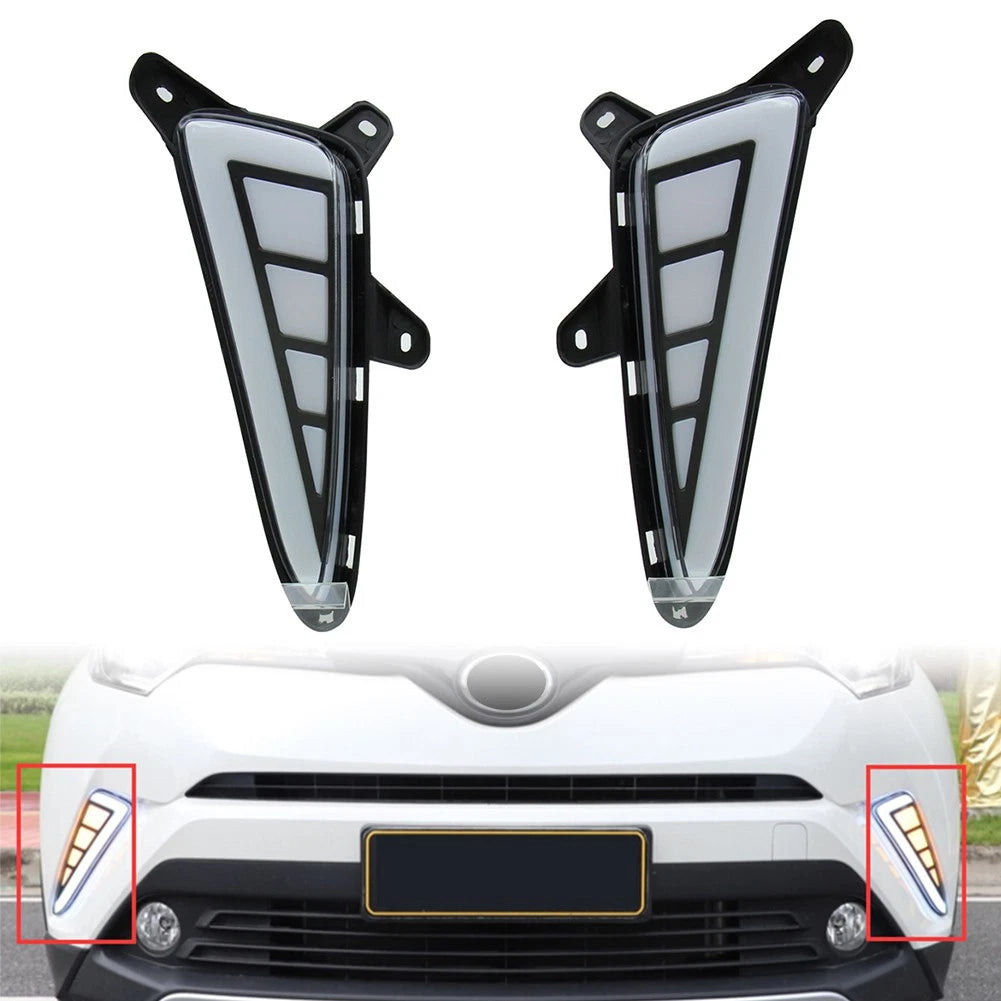 Dual Color LED Daytime Running Lights with Signal Kit for Toyota C-HR (2016-2020)