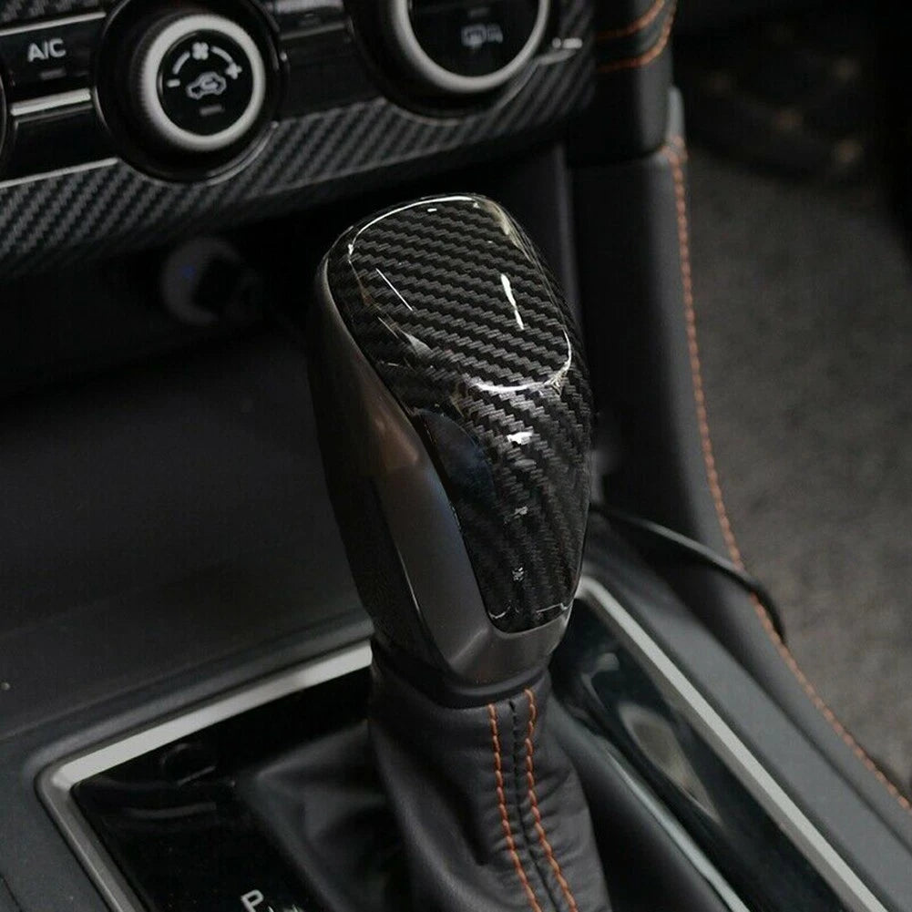 Carbon Fiber Gear Shift Knob Cover for Subaru Forester and Impreza
