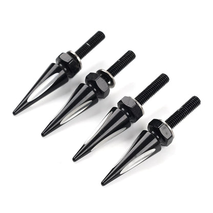 Windshield Spike Bolts for Harley Road Glide 2015-2023 Aluminum Black/White 4x