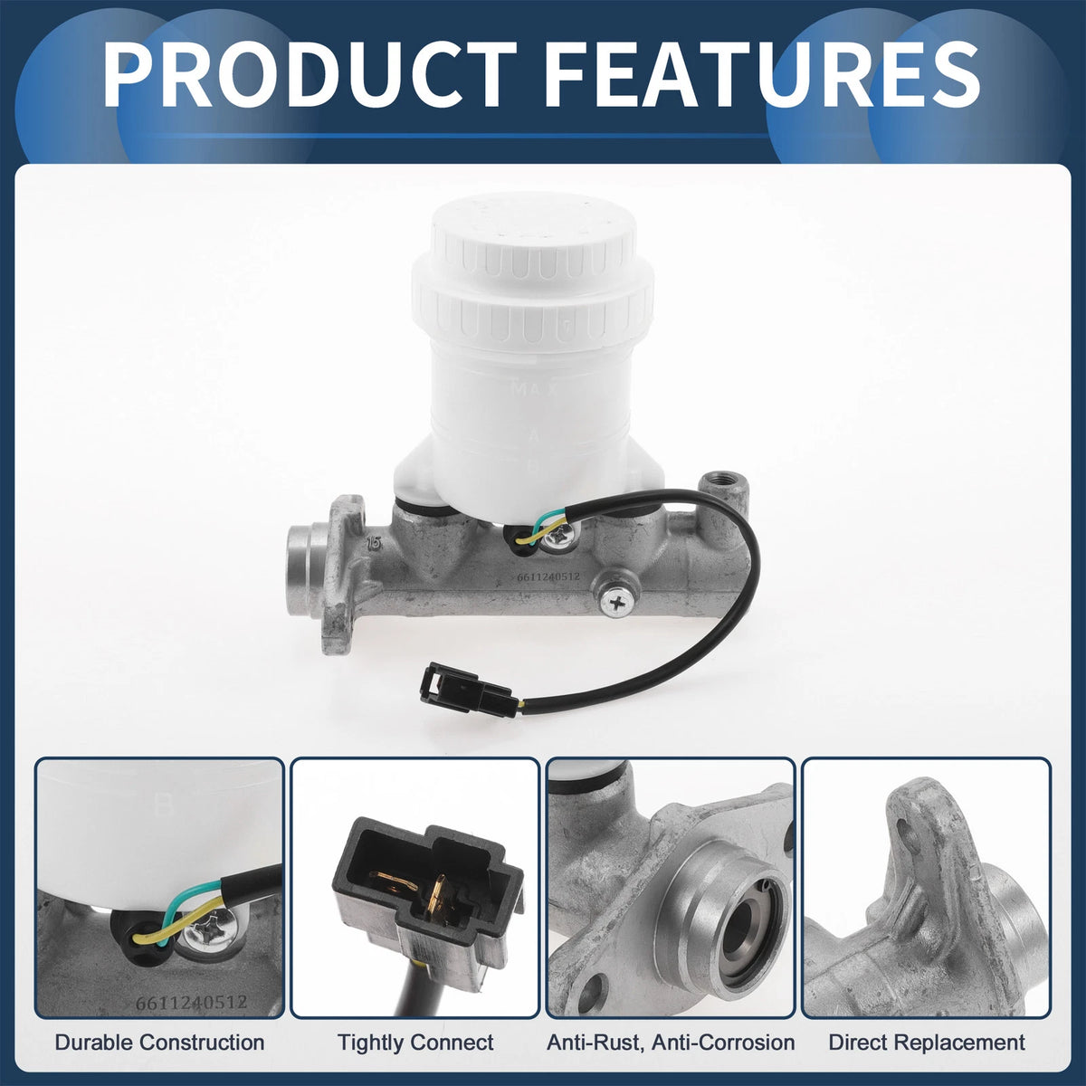 Brake Master Cylinder w/ Reservoir for Toyota Camry (2002-2006)