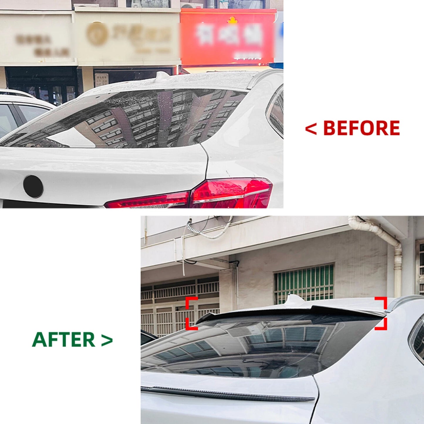 Gloss Black Rear Boot Spoiler Lip for BMW X6 F16 (2015-2019)