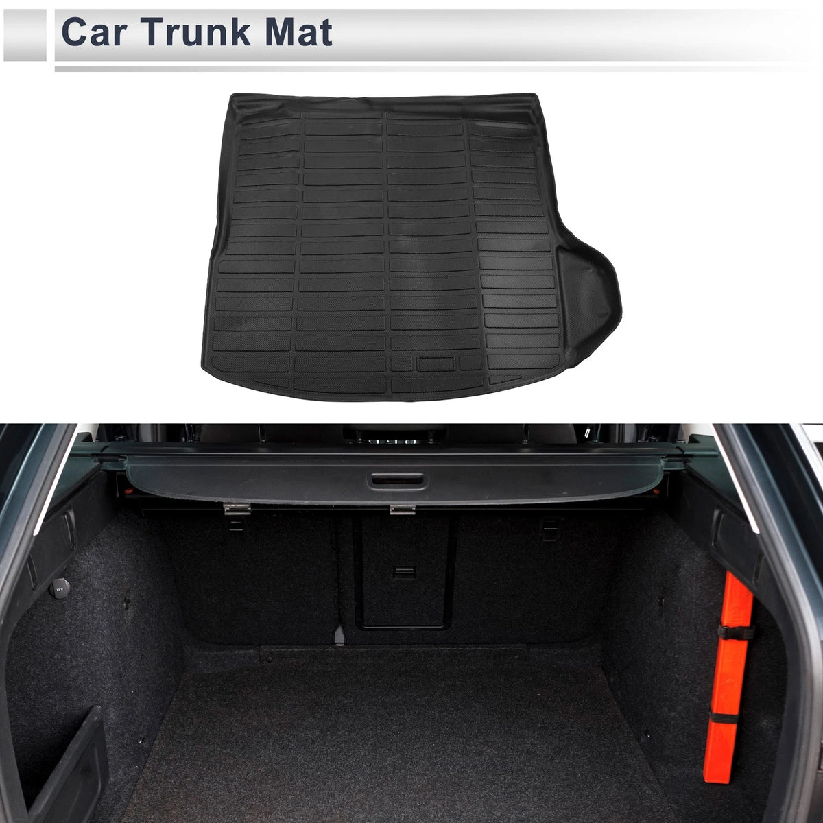 Cargo Liner Rear Trunk Mat for Jeep Grand Cherokee (2022-2024) Black TPE