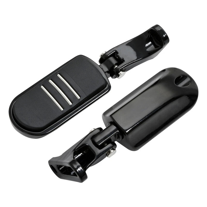 Black Rear Passenger Footpeg Mini Mount for Harley Street Glide (1993-2025)