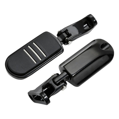 Black Rear Passenger Footpeg Mini Mount for Harley Street Glide (1993-2025)