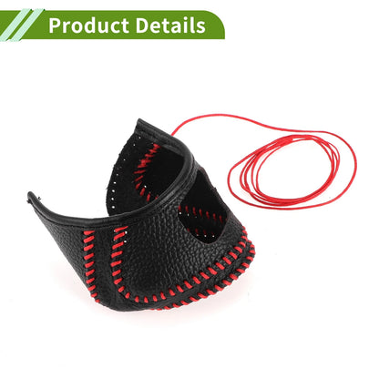 1 Pc Gear Shift Knob Cover for Toyota CH-R (2018-2022) Pebbled Black Red