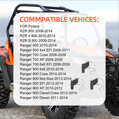 3Pcs Air Box Cover Clip for Polaris RZR 800 (2005–2016)
