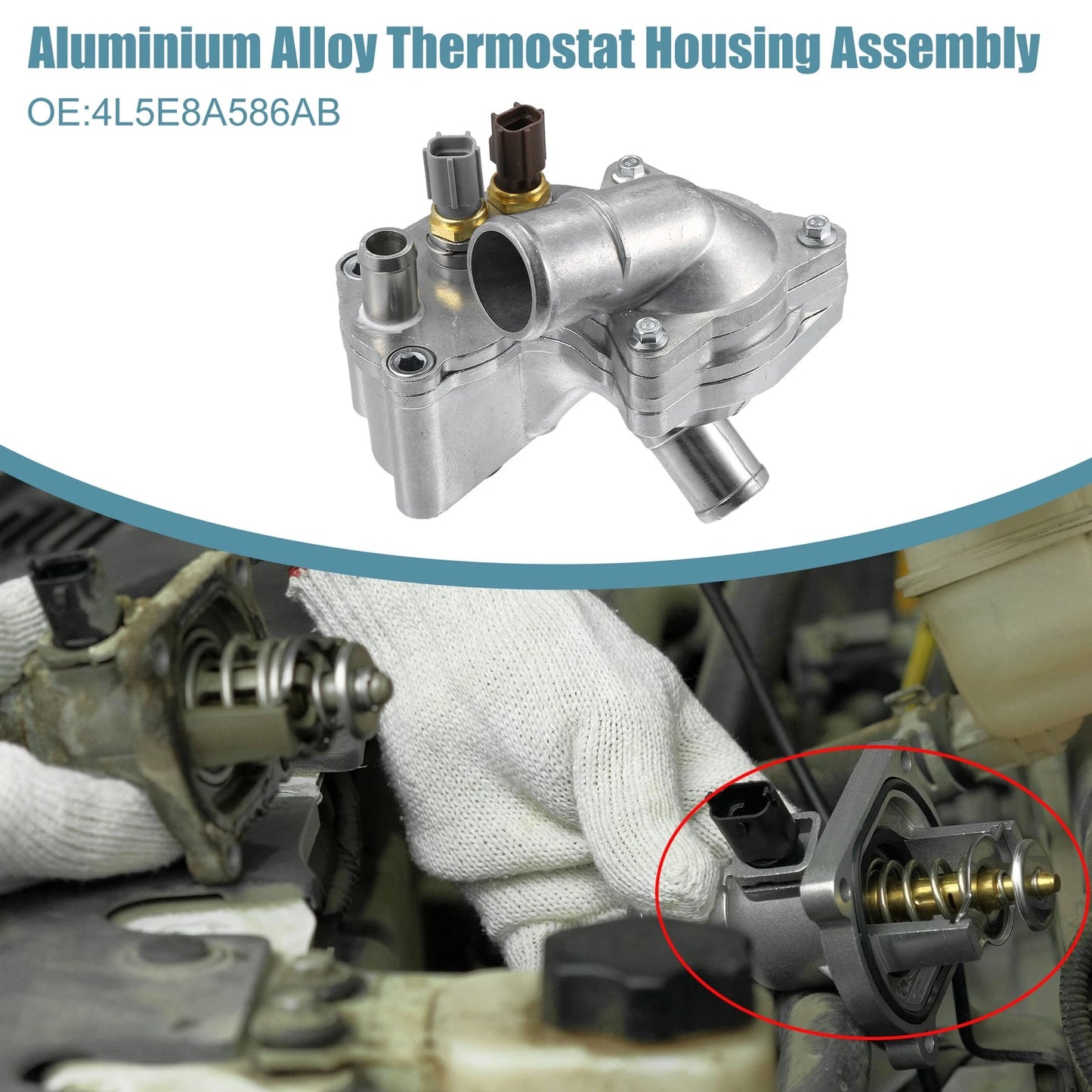 Upgraded Aluminum Thermostat Housing for Ford Explorer (2002-2005)