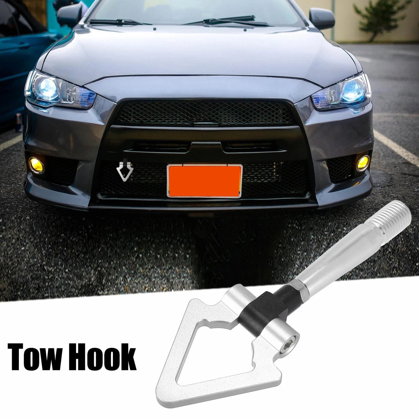 Tow Hook Screw for Mitsubishi Lancer EVO X (2008-2015) Silver Tone