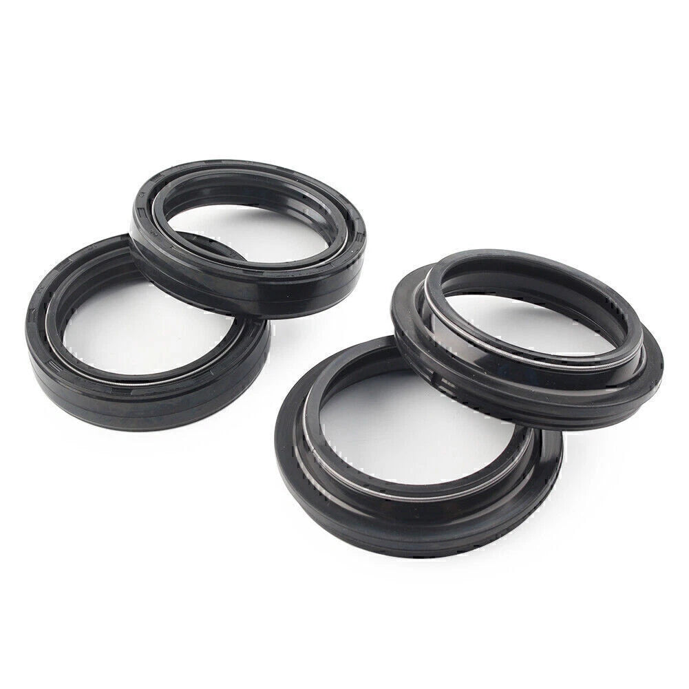 4 x Black 43X54 Motorcycle Front Fork Damper Shock Absorber Seal for Bike
