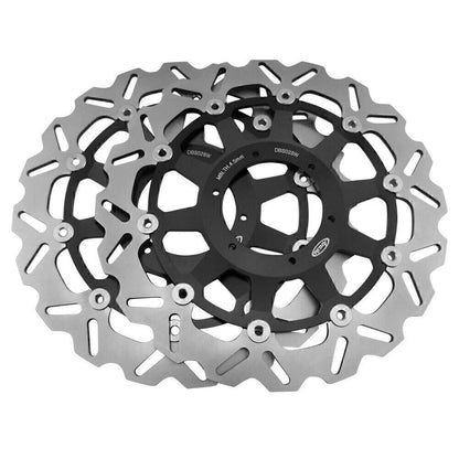 Front Brake Disc Rotors for Honda CBR929RR, CBR954RR (2000-2003) Black
